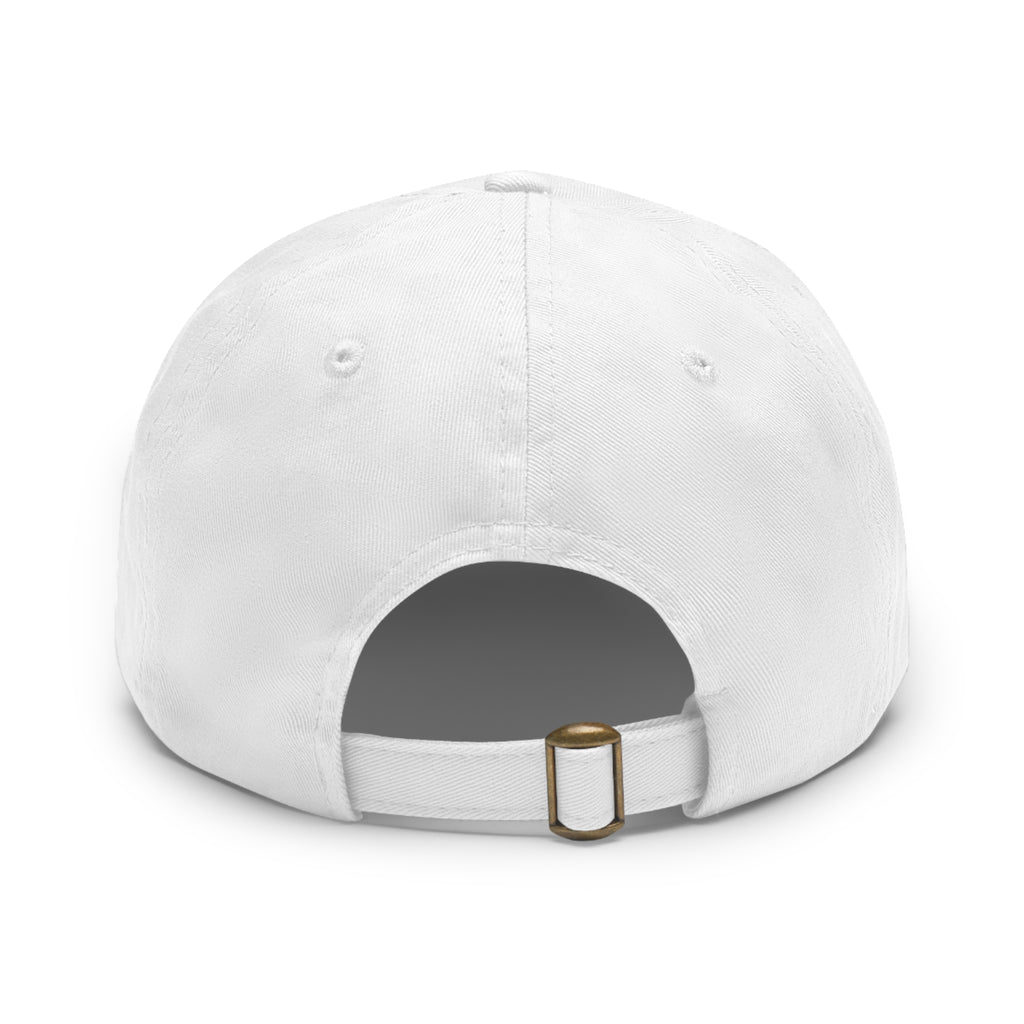 Soul Jazz Singer Dad Hat — Round Leather Patch Cap